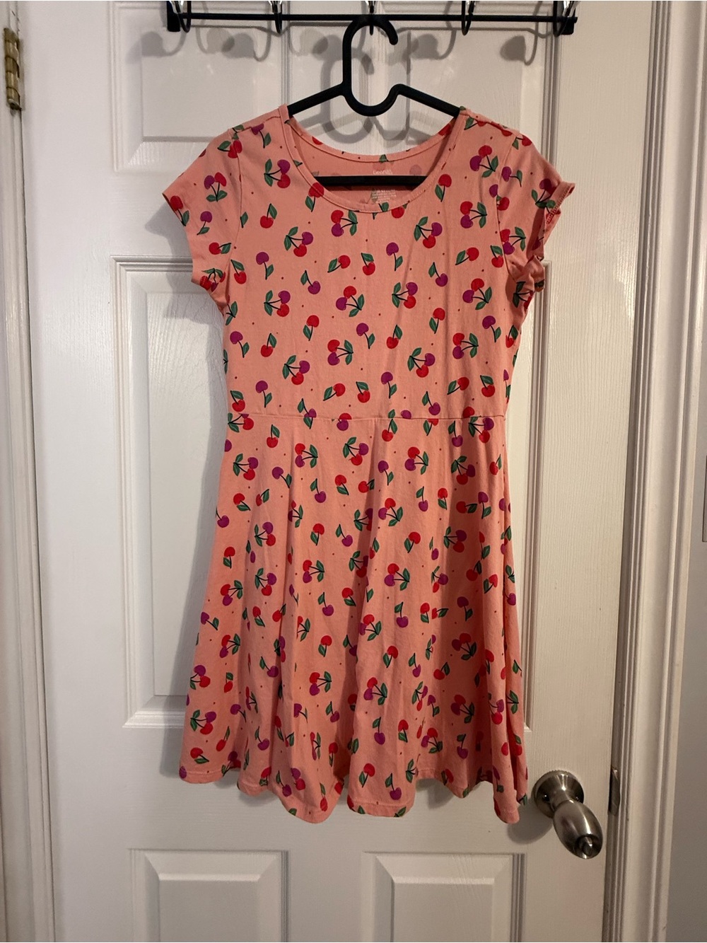 George Pink Cherry-Print Skater Dress